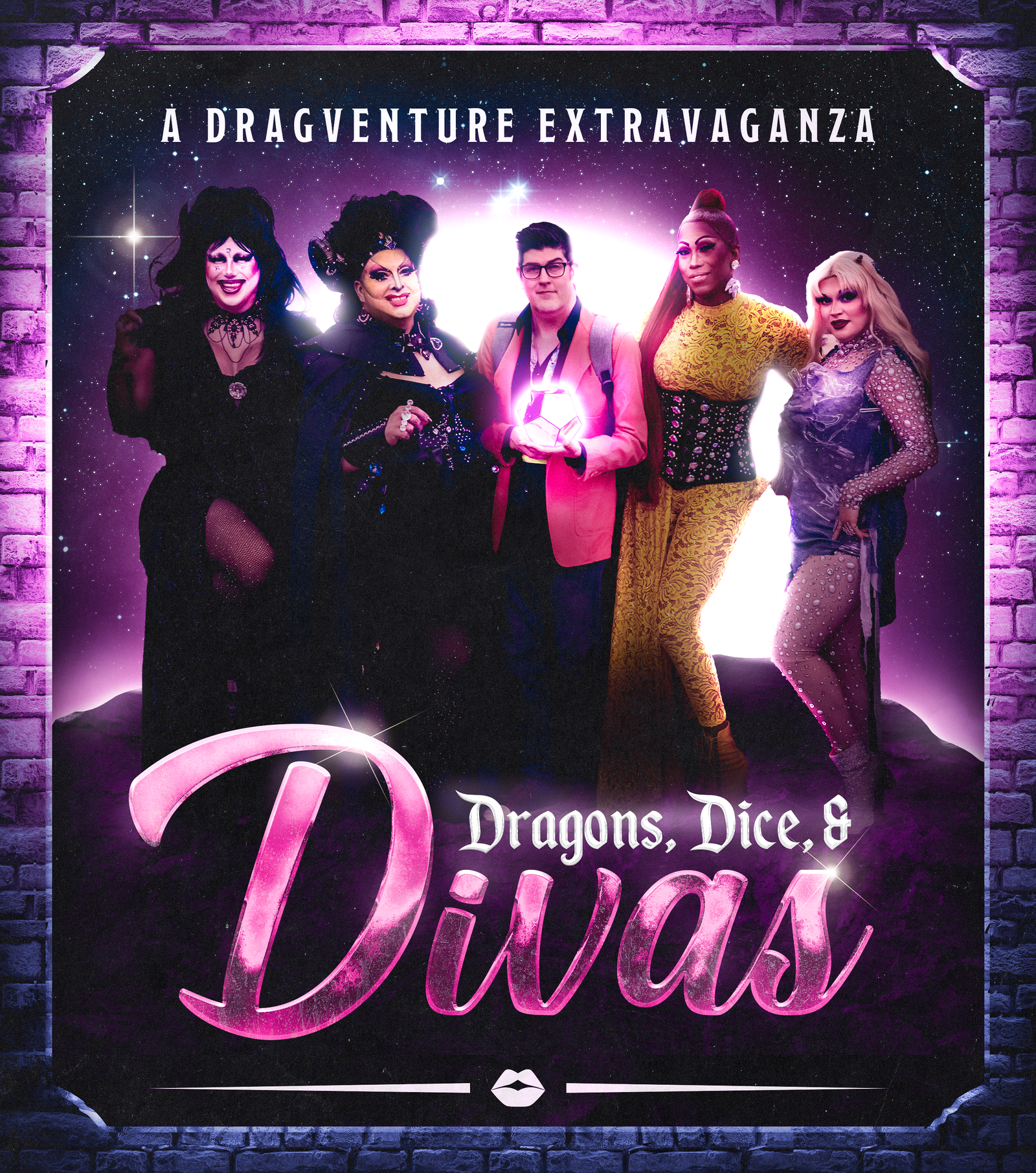 Dragons, Dice & Divas artwork